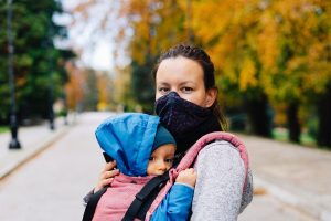 Woman, child, face mask — Cannabis Product Guide- Things to Know Before Buying