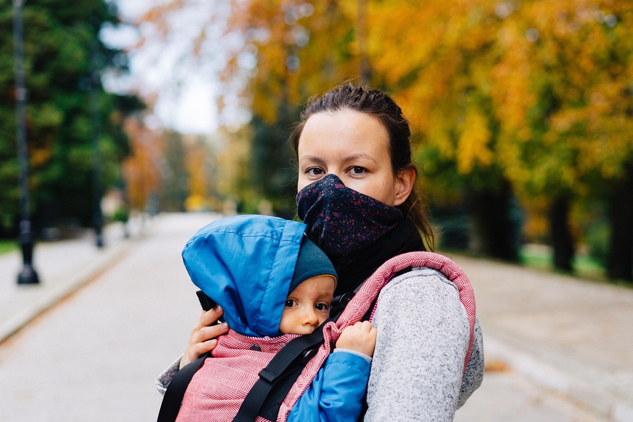 Woman, child, face mask — Cannabis Product Guide- Things to Know Before Buying